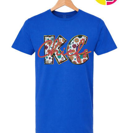 Blooming KC Chiefs Tee
