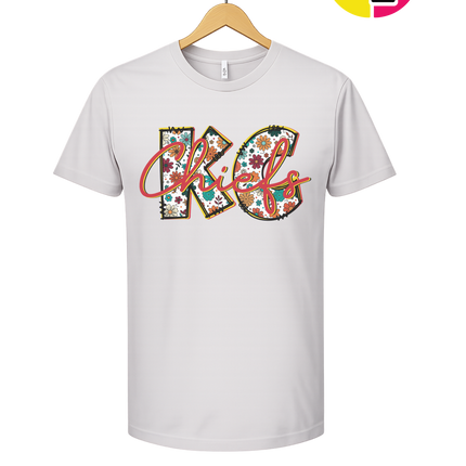 Blooming KC Chiefs Tee