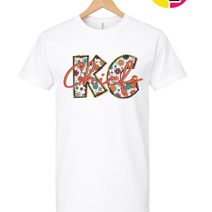 Blooming KC Chiefs Tee