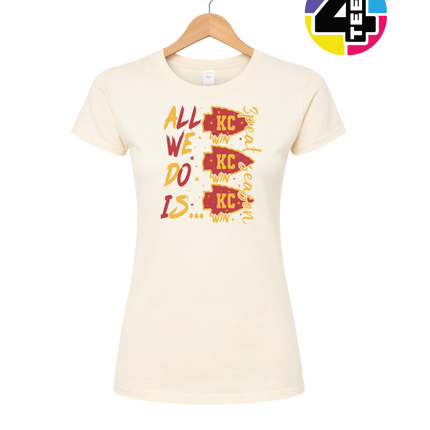 KC Victory Vibes – All We Do Is Win Women's Tee