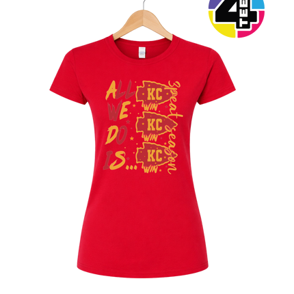 KC Victory Vibes – All We Do Is Win Women's Tee