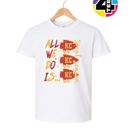 KC Victory Vibes – All We Do Is Win Youth Tee