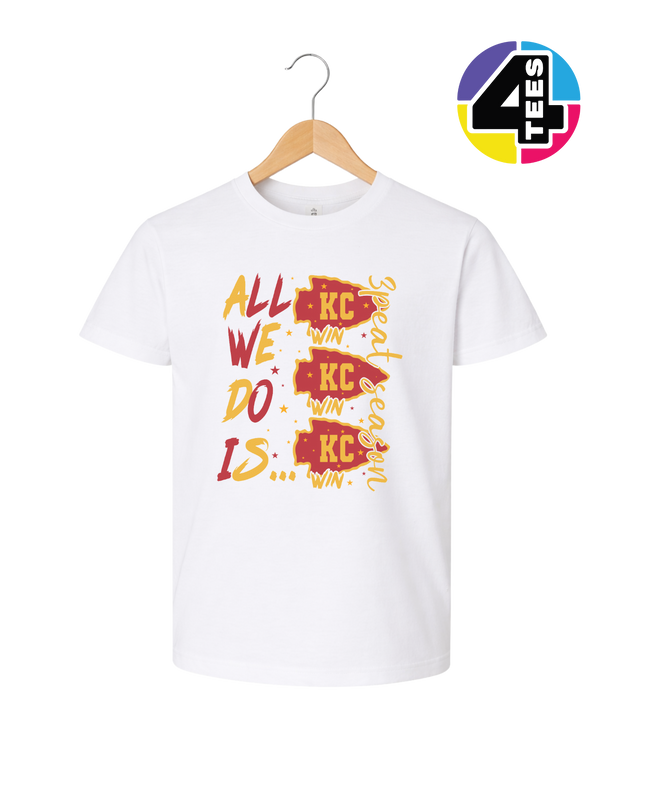 KC Victory Vibes – All We Do Is Win Youth Tee