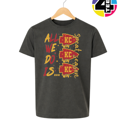 KC Victory Vibes – All We Do Is Win Youth Tee