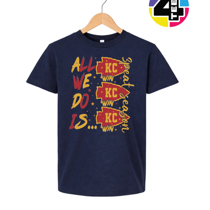 KC Victory Vibes – All We Do Is Win Youth Tee