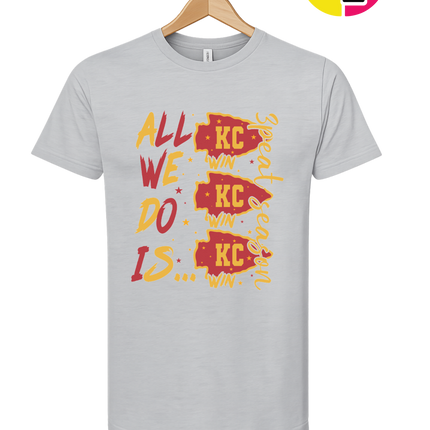 KC Victory Vibes – All We Do Is Win Tee
