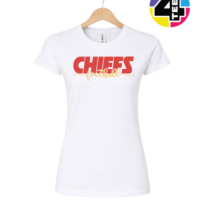 Chiefs Golden Football Rush Women's Tee