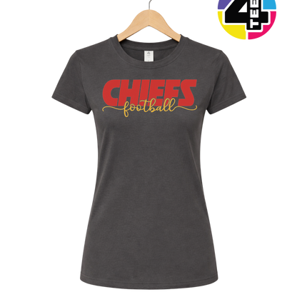 Chiefs Golden Football Rush Women's Tee