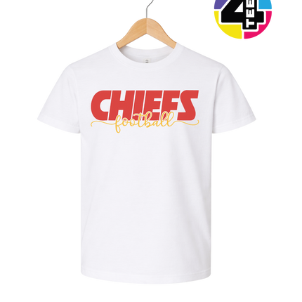 Chiefs Golden Football Rush Youth Tee