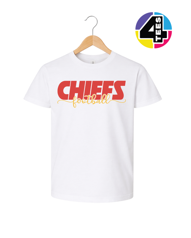 Chiefs Golden Football Rush Youth Tee