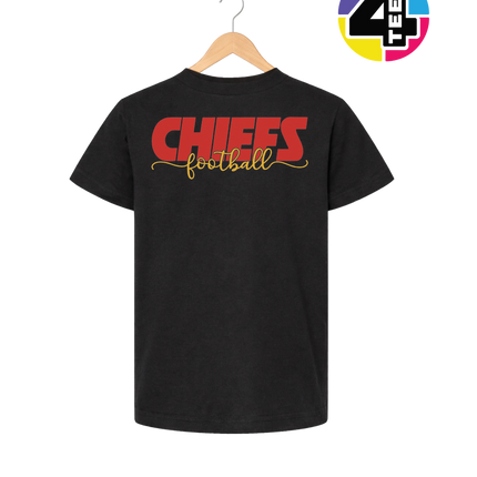 Chiefs Golden Football Rush Youth Tee