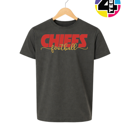 Chiefs Golden Football Rush Youth Tee