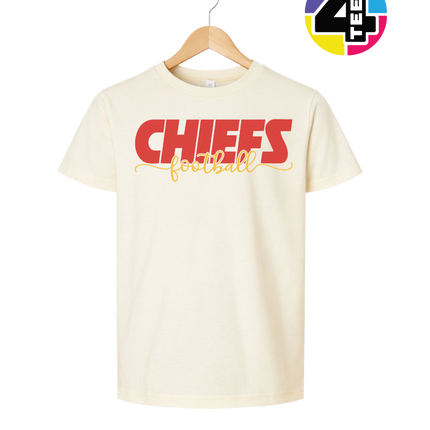 Chiefs Golden Football Rush Youth Tee