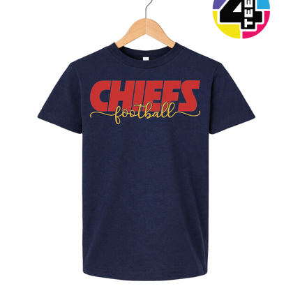 Chiefs Golden Football Rush Youth Tee