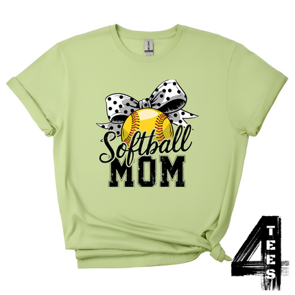 Softball Mom Bow