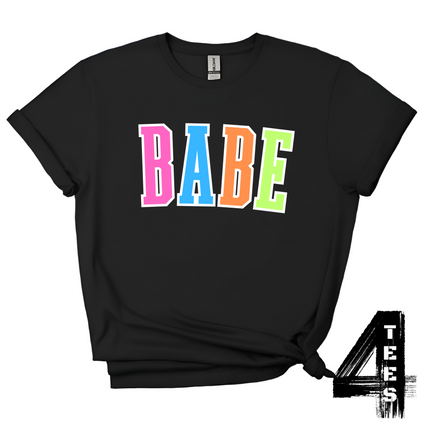 BABE - Multi-Color Varsity Letters