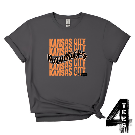 Mavericks Hockey Wavy - Orange