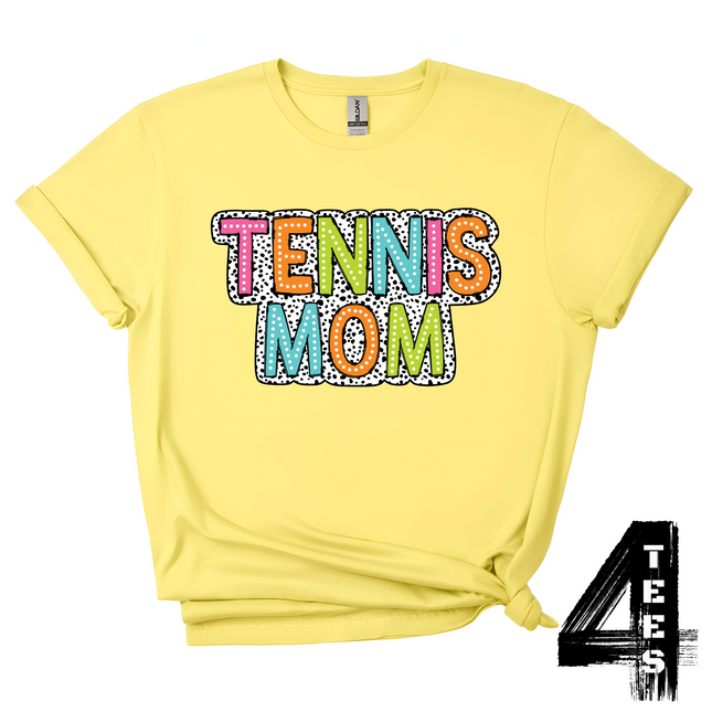 Colorful Tennis Mom