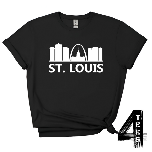 St. Louis Cityscape - white