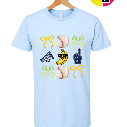 Bananas Baseball Fun Collage Design