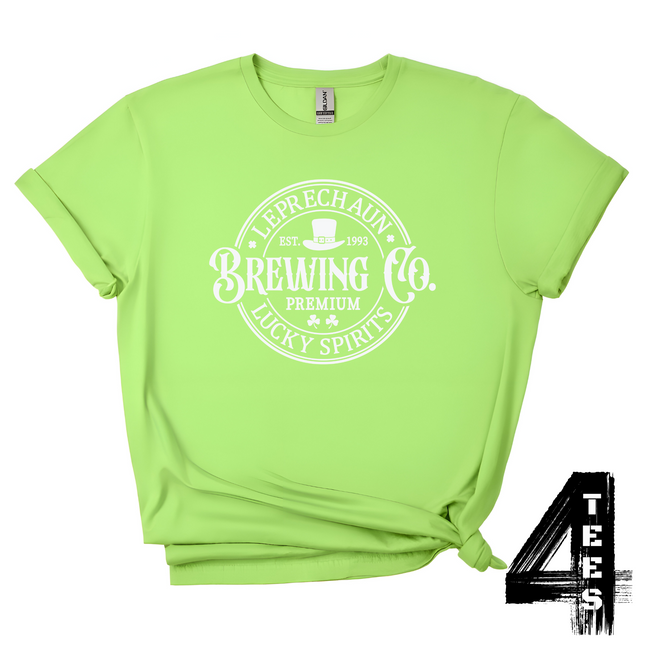 Leprechaun Brewing Co - white