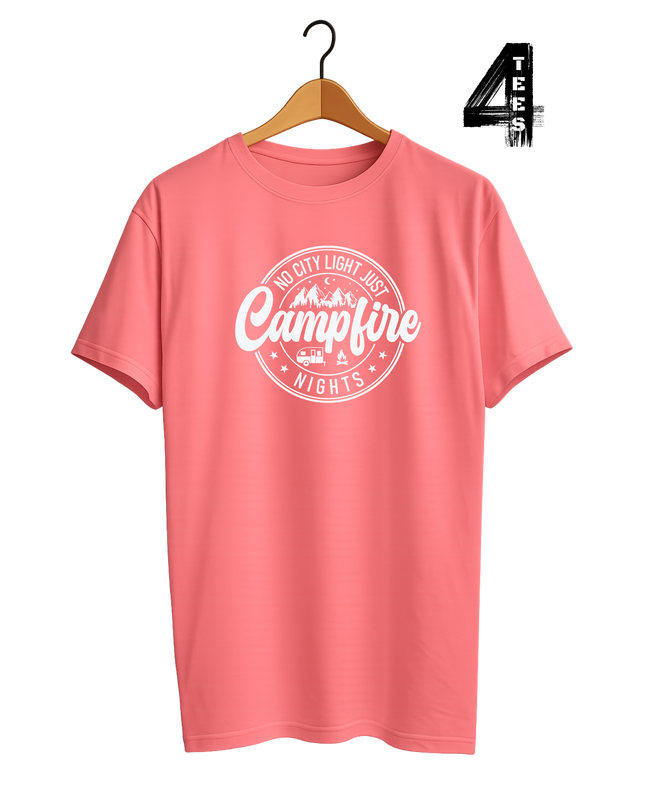 No City Lights Just Campfire Nights Vintage