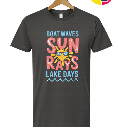 Boat Waves, Sun Rays, Lake Days
