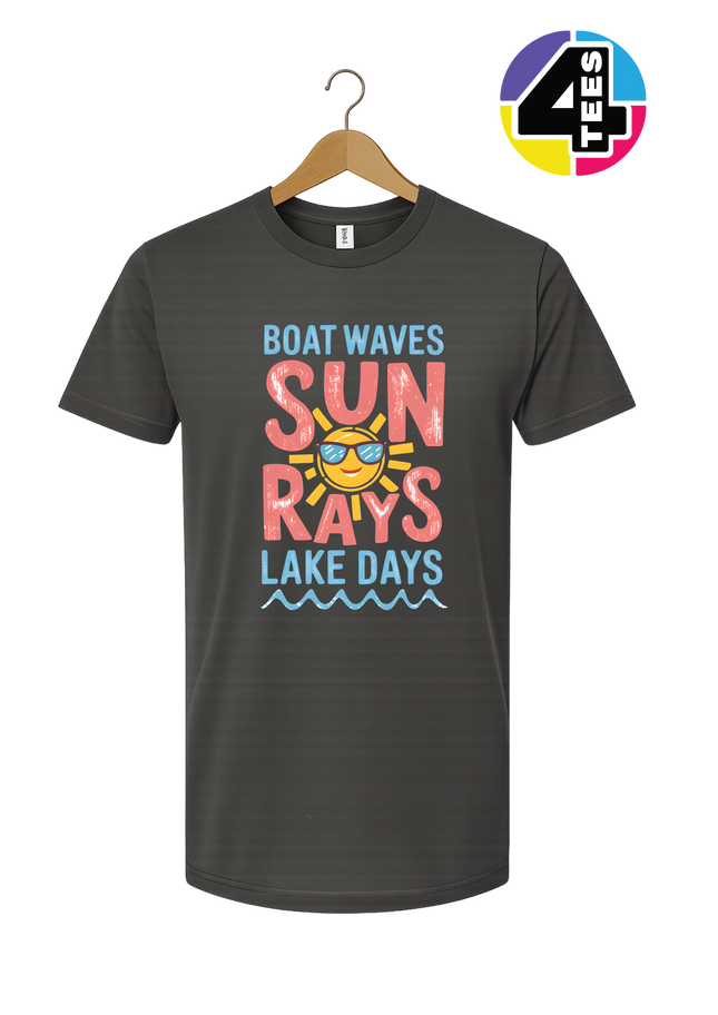Boat Waves, Sun Rays, Lake Days