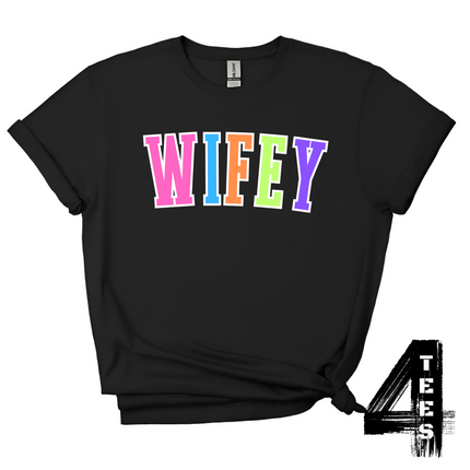 WIFEY - Multi-Color Varsity Letters