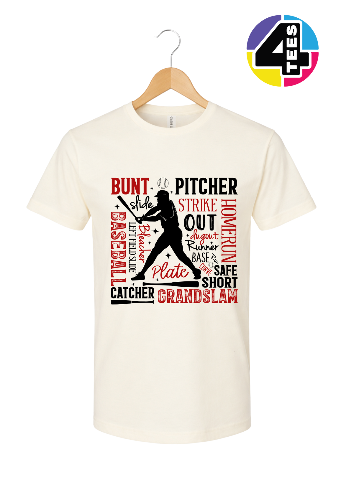 Baseball Terms Typography Design
