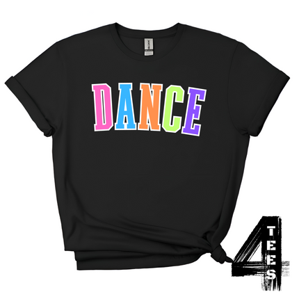 DANCE - Multi-Color Varsity Letters