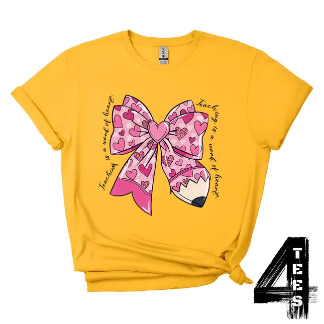 Teacher Valentine Coquette Bow