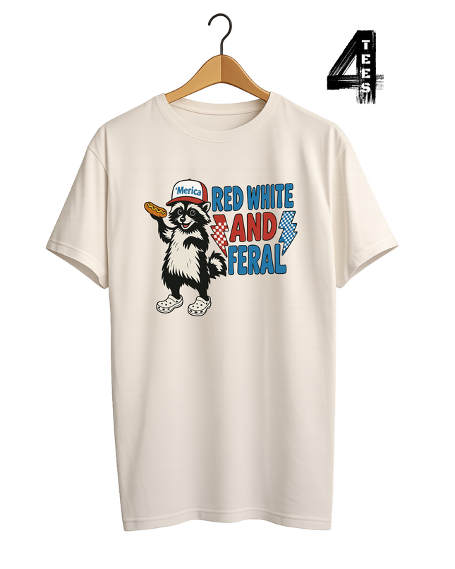 Red White & Feral Checkered