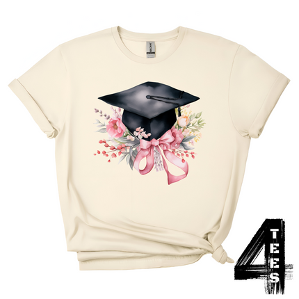 Floral Graduation Hat