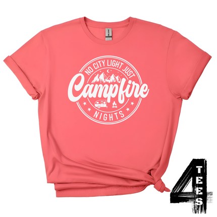 No City Lights Just Campfire Nights Vintage