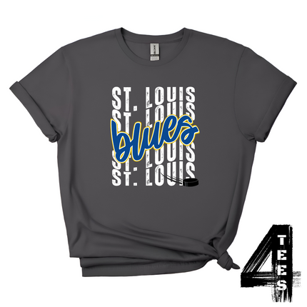 Blues Hockey Wavy