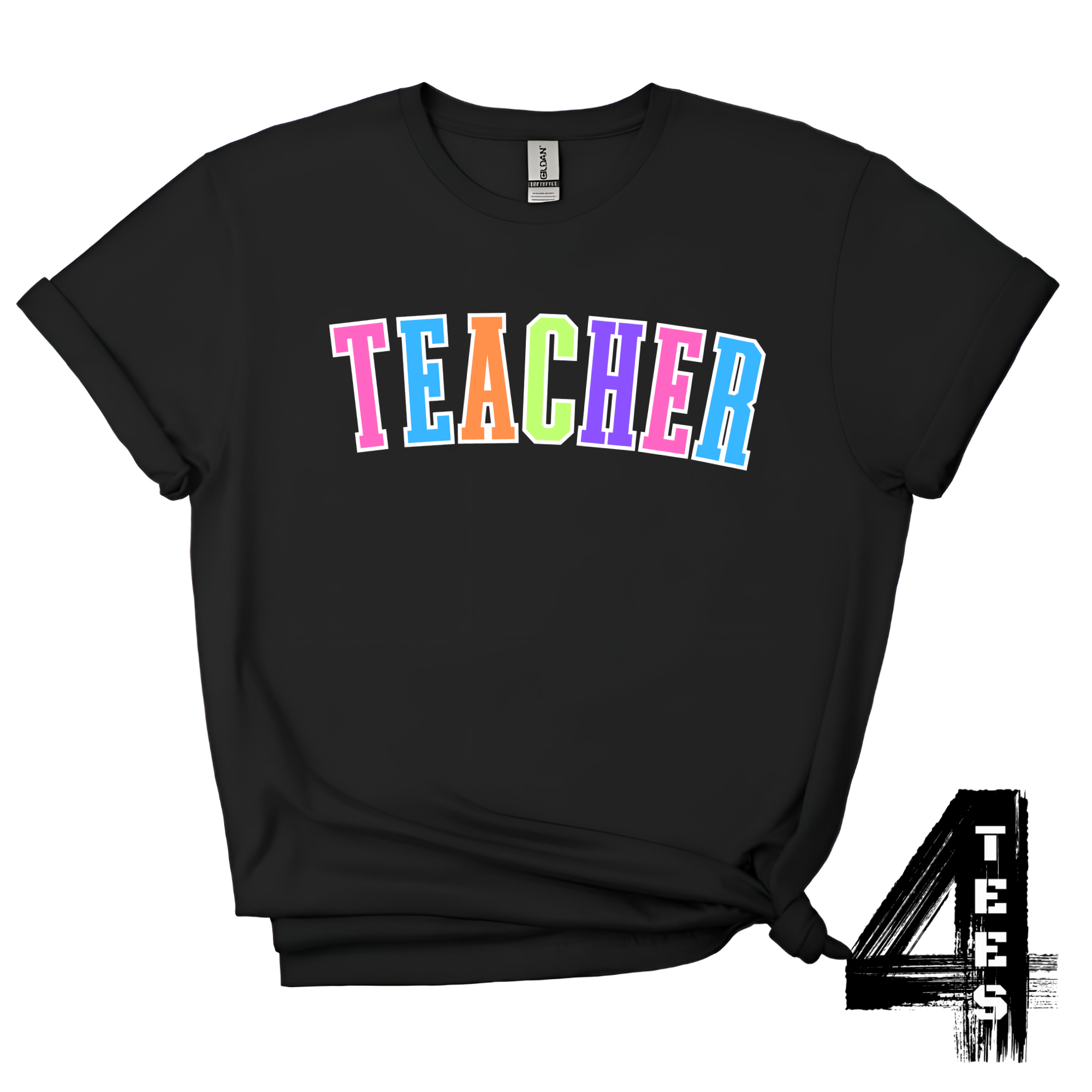 TEACHER - Multi-Color Varsity Letters