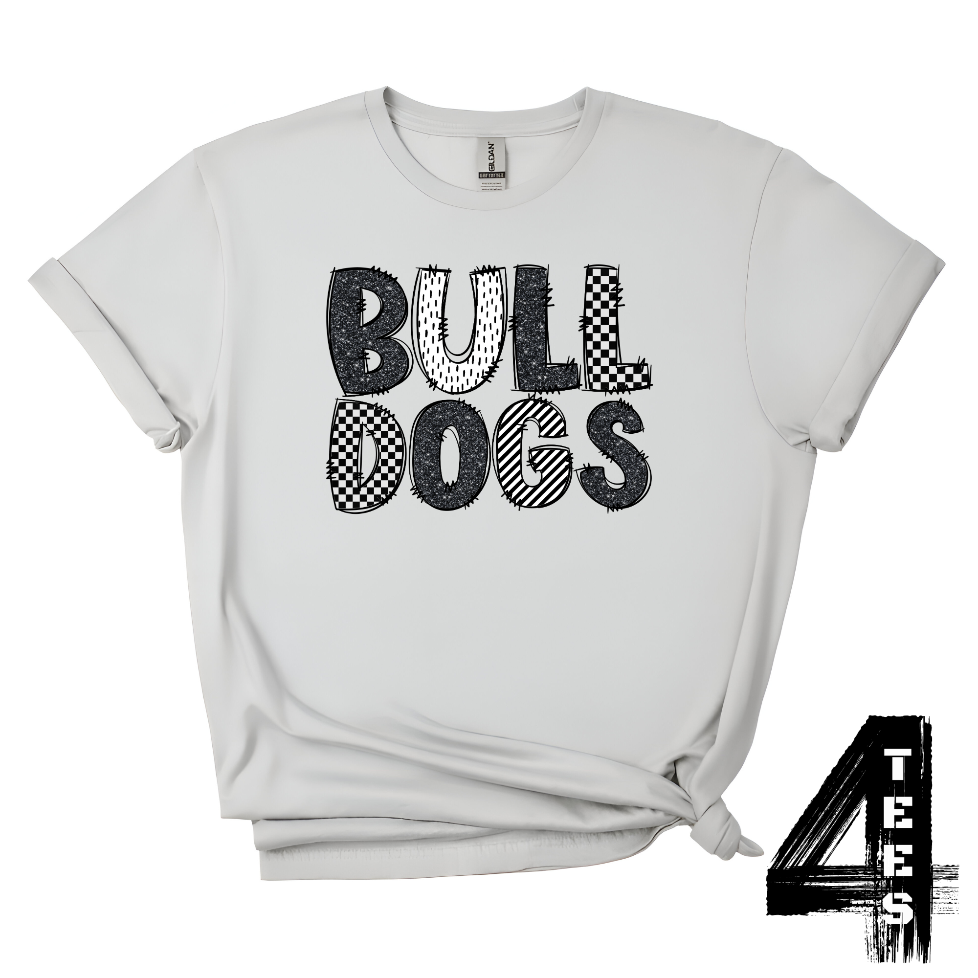 Bulldogs Doodle Letters