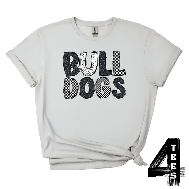 Bulldogs Doodle Letters