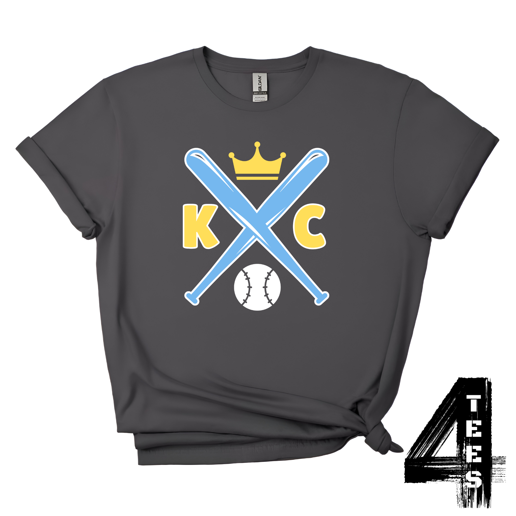 KC - Crossed Baseball Bats