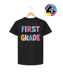 First Grade Color Pop Youth Tee