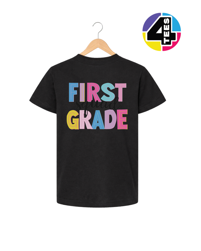 First Grade Color Pop Youth Tee