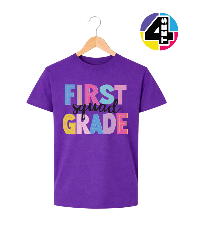 First Grade Color Pop Youth Tee