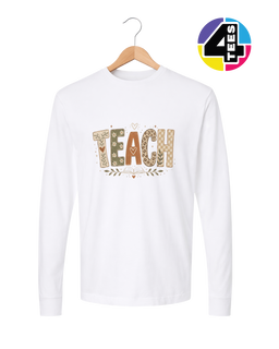 Boho Autumn Teach Long Sleeve Tee
