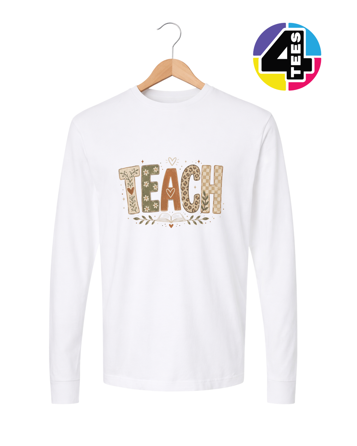 Boho Autumn Teach Long Sleeve Tee