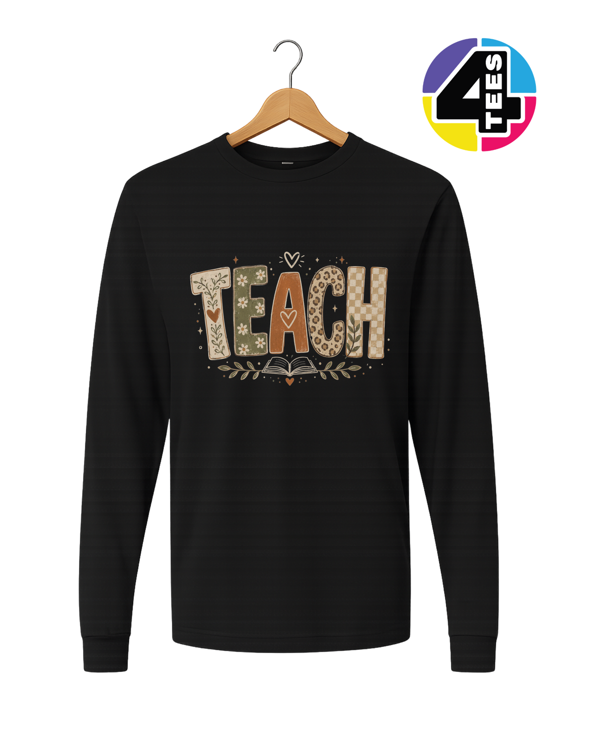 Boho Autumn Teach Long Sleeve Tee