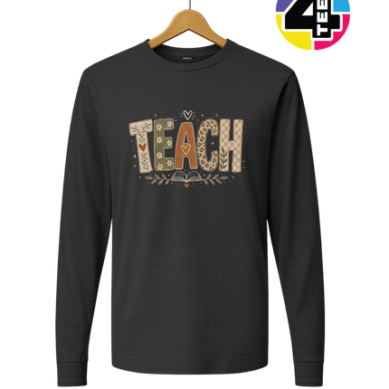 Boho Autumn Teach Long Sleeve Tee