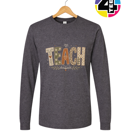 Boho Autumn Teach Long Sleeve Tee