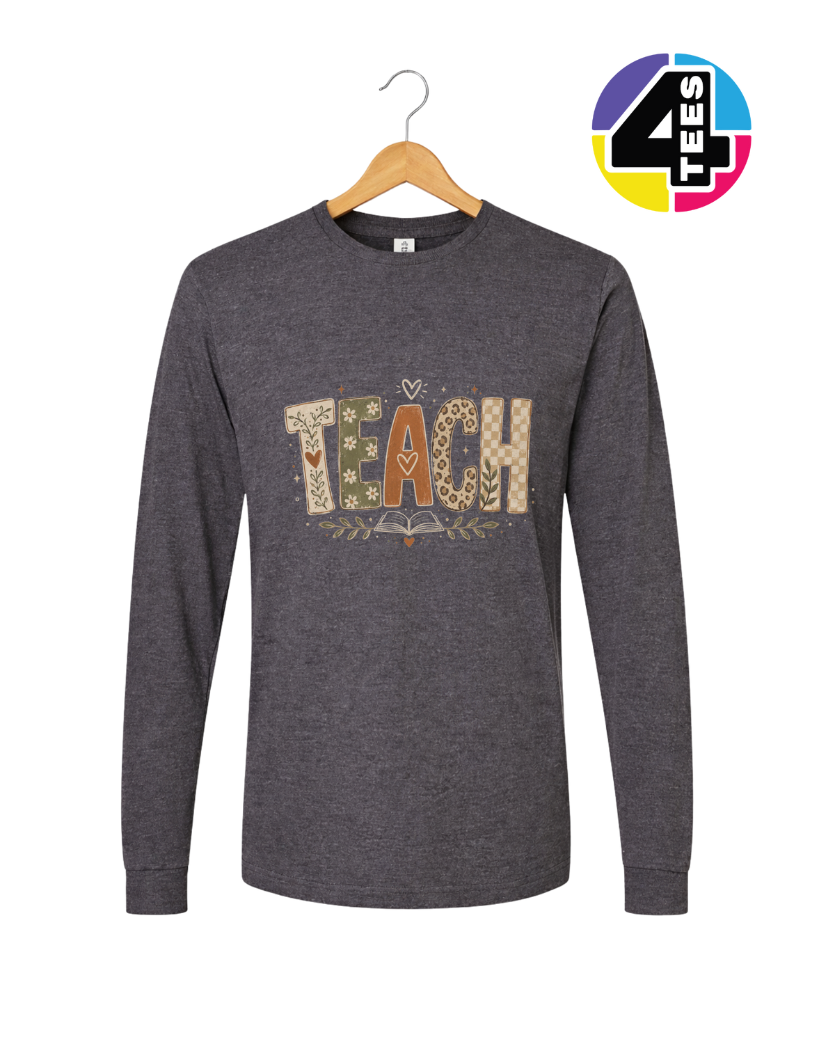 Boho Autumn Teach Long Sleeve Tee