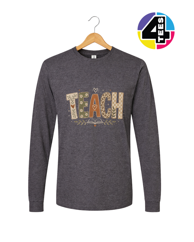 Boho Autumn Teach Long Sleeve Tee